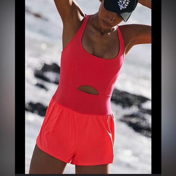 Free People Righteous Sunrise Romper Medium - Picture 2 of 5